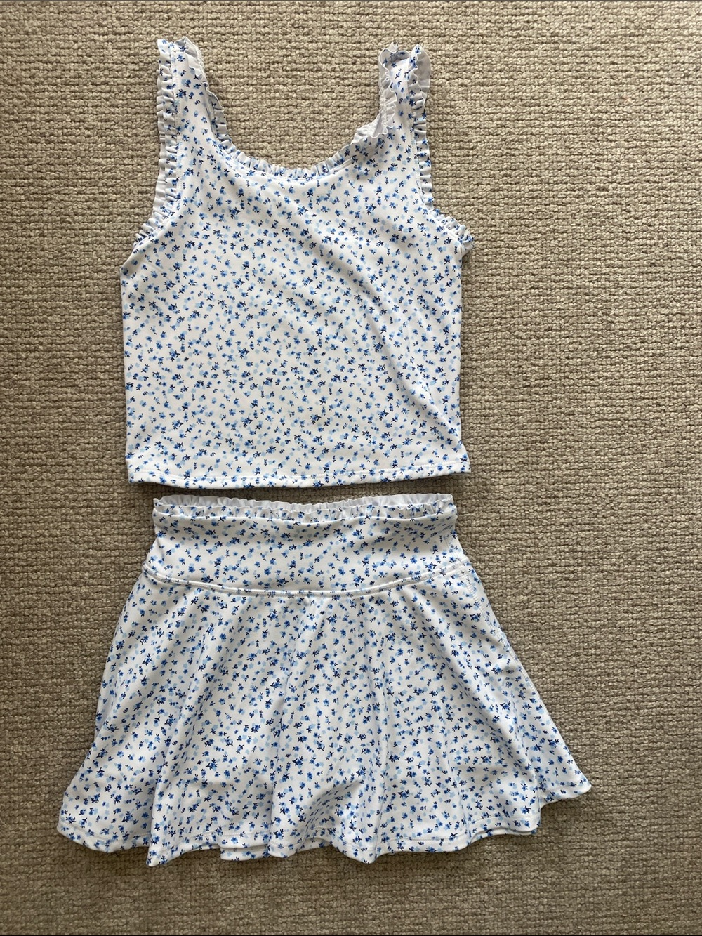 Girls athletic skirt set size 8-10